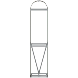 vidaXL Brown Galvanised Steel Firewood Log Holder 170 x 40 x 45cm - Wilko - thumbnail 4