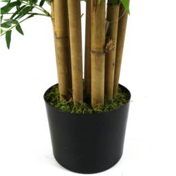 Leaf Bamboo Artificial Plant in Pot 150cm - Size: 150 x 70 x 70cm - Green - Wilko - thumbnail 4