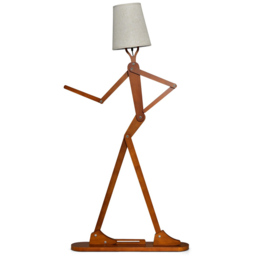 Costway Wooden Shape Changing Floor Lamp - Size: 84 x 31 x 20cm - Cream - Wilko