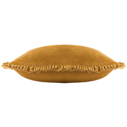Yard Bertie Saffron Cotton Velvet Cushion - Size: 45 x 45cm - Multi - Yard Living - Wilko - thumbnail 5