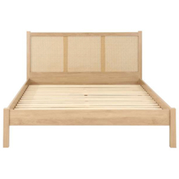 Croxley King Size Oak Rattan Bed - Brown - Birlea - Wilko - thumbnail 5