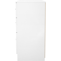 Crowndale Avon 6 Drawer Matt White Wide Chest of Drawers Ready Assembled - White Matt - Wilko - thumbnail 4