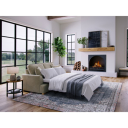 Alba City 2 Seater Fossil Fabric Sofa Bed - Brown - Wilko - thumbnail 7