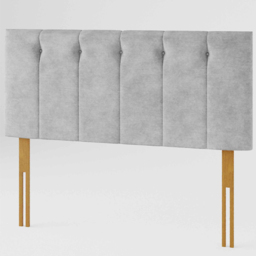 Aspire Furniture Hepburn King Size Silver Soft Touch Linen Headboard - Aspire Beds - Wilko - thumbnail 3