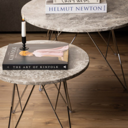 Florence Prunus Grey and Brown Marble Top Round Coffee Table - Furniture To Go - Wilko - thumbnail 7