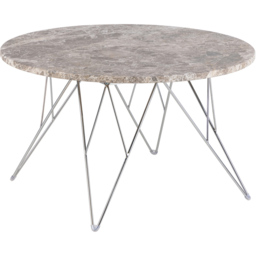 Florence Prunus Grey and Brown Marble Top Round Coffee Table - Furniture To Go - Wilko - thumbnail 3