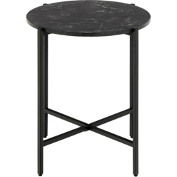 Furniture To Go Lamoine Matt Black Round Side Table - Size: 45 x 40 x 40cm - Wilko - thumbnail 4