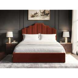 Flair Margot Double Orange Velvet Ottoman Bed - Wilko - thumbnail 5
