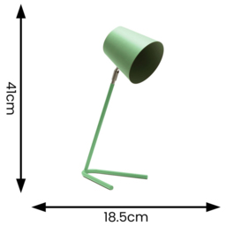 ValueLights Lark Sage Green Metal Reading LED Table Lamp - Wilko - thumbnail 6