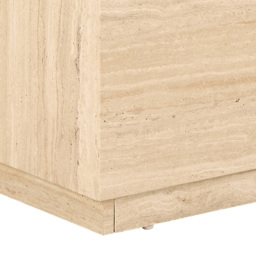 Florence Dice Travertine Rough Paper Effect Coffee Table Set of 2 - Size: 42 x 100 x 42cm - Cream - Furniture To Go - Wilko - thumbnail 6