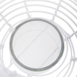 Premier Housewares Lentigo White Rattan Lantern Large - Size: 25 x 25 x 41cm - Wilko - thumbnail 7