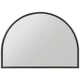 The Arcus Black Arched Wall Mirror 125 x 90cm - MirrorOutlet - Wilko
