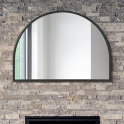 The Arcus Black Arched Wall Mirror 125 x 90cm - MirrorOutlet - Wilko - thumbnail 4