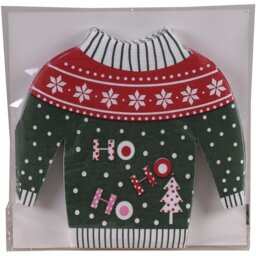 Set of 12 Christmas Jumper Napkins Multicolour - Wilko - thumbnail 1