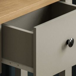 Vida Designs Arlington 2 Drawer Grey and Oak Console Table - Size: 30 x 80 x 74cm - Wilko - thumbnail 6