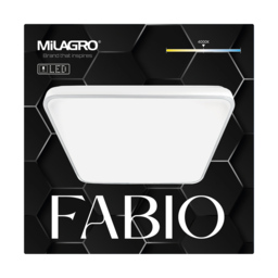 Milagro Fabio White Ceiling Lamp 230V - Size: 37 x 37 x 6cm - Wilko - thumbnail 5
