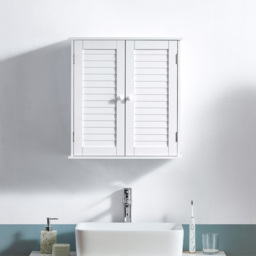 Bath Vida Liano 2 Door Bathroom Cabinet - Size: 55 x 52 x 22cm - Wilko - thumbnail 5
