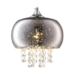 Milagro Starlight Silver Pendant Lamp 230V - Size: 21 x 65 x 90cm - Wilko - thumbnail 4