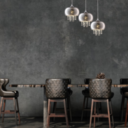 Milagro Starlight Silver Pendant Lamp 230V - Size: 21 x 65 x 90cm - Wilko - thumbnail 5