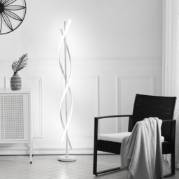 Living and Home White LED Floor Lamp - Size: 150 x 20 x 20cm - Wilko - thumbnail 3