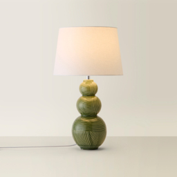 ValueLights Mia Green and White Shade Ceramic LED Table Lamp - Size: 52.5 x 30 x 30cm - Wilko - thumbnail 6