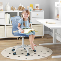 Costway Blue Ergonomic Children Study Chair - Size: 47 x 46 x 18cm - Wilko - thumbnail 4