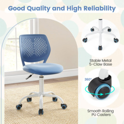Costway Blue Ergonomic Children Study Chair - Size: 47 x 46 x 18cm - Wilko - thumbnail 7