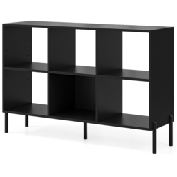 Costway 6 Cube Black Bookcase - Size: 6 Shelf - Wilko - thumbnail 3