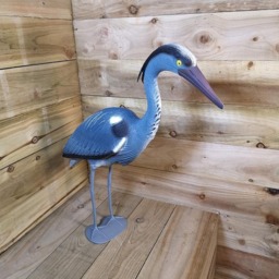 Hamble Distribution Blue Heron Bird Deterrent Garden Ornament - Size: 65 x 65 x 65cm - Red - Wilko - thumbnail 3