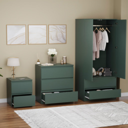 Vida Designs Denver Green 3 Piece Bedroom Furniture Set - Wilko - thumbnail 5