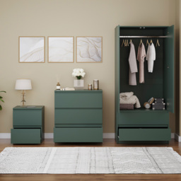 Vida Designs Denver Green 3 Piece Bedroom Furniture Set - Wilko - thumbnail 3