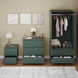 Vida Designs Denver Green 3 Piece Bedroom Furniture Set - Wilko - thumbnail 6