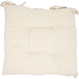 Natural Double Sided Cotton Seat Pad 40 x 40cm - Wilko - thumbnail 1
