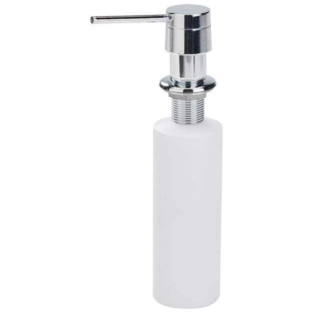 Reginox PS 100 Polished Chrome Soap Dispenser - Size: 6 x 5.4 x 23.8cm - Silver - Wilko - image 1