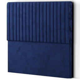Eleganza Maryland King Size Navy Plush Floor Standing Headboard - thumbnail 3