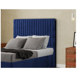 Eleganza Maryland King Size Navy Plush Floor Standing Headboard - thumbnail 5