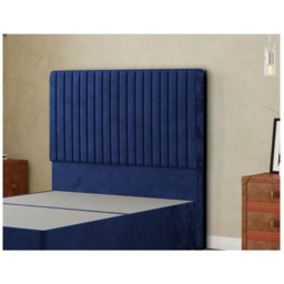 Eleganza Maryland King Size Navy Plush Floor Standing Headboard - thumbnail 4