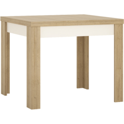 Florence Lyon 4 Seater 90 to 180cm Extending Dining Table Riviera Oak and White - Multi - Furniture to Go - Wilko - thumbnail 3