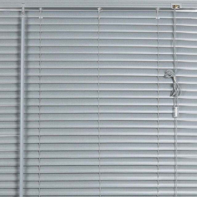 PVC Venetian Blind Grey Linen 105 x 152cm - Wilko - image 1