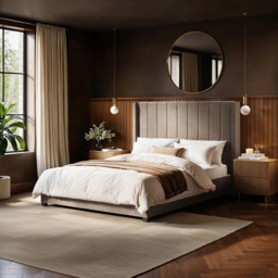 Flair Tiggy King Size Beige Velvet Ottoman Bed with Winged Headboard - Cream - Wilko - thumbnail 7