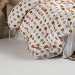 Linen House Haze Single Multicolour Tufted Duvet Cover Set - Wilko - thumbnail 4