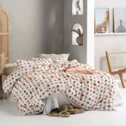 Linen House Haze Single Multicolour Tufted Duvet Cover Set - Wilko