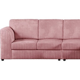Luxor 4 Seater Pink Jumbo Cord Right Hand Facing Full Back L Shaped Corner Sofa Set - Wilko - thumbnail 5