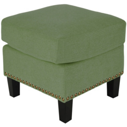 Living and Home Green Chenille Pushback Recliner Chair with Footstool - Size: 102 x 62 x 153cm - Wilko - thumbnail 7