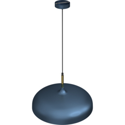 Milagro Lincoln Blue Pendant Lamp 230V - Size: 45 x 45 x 90cm - Wilko - thumbnail 3