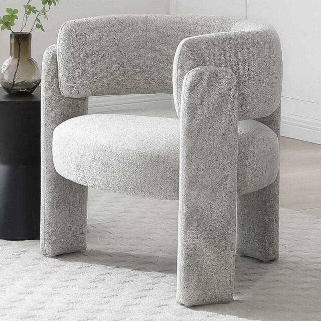 Amy Natural Textured Weave Tub Chair - Size: 74 x 83 x 66cm - Kyoto Futons - Wilko - image 1
