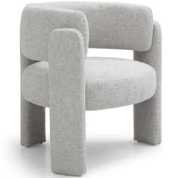 Amy Natural Textured Weave Tub Chair - Size: 74 x 83 x 66cm - Kyoto Futons - Wilko - thumbnail 4