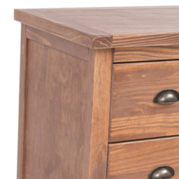 Cabinet Bits Tirolo 5 Drawer Brown Brass Cup Handle Chest of Drawers - Wilko - thumbnail 7