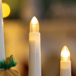 The Christmas Workshop 7 LED Battery Operated Pine Wooden Candle Bridge Light - Wilko - thumbnail 3
