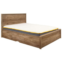 Stockwell King Size Brown 2 Drawer Bed - Birlea - Wilko - thumbnail 6